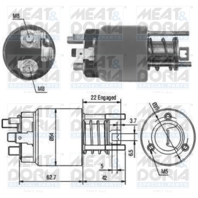 Solenoid Switch, starter